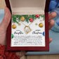 To My Daughter - Merry Christmas - Love Knot Necklace