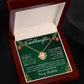 To My Granddaughter - Merry Christmas - Love Knot Necklace