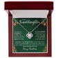 To My Granddaughter - Merry Christmas - Love Knot Necklace